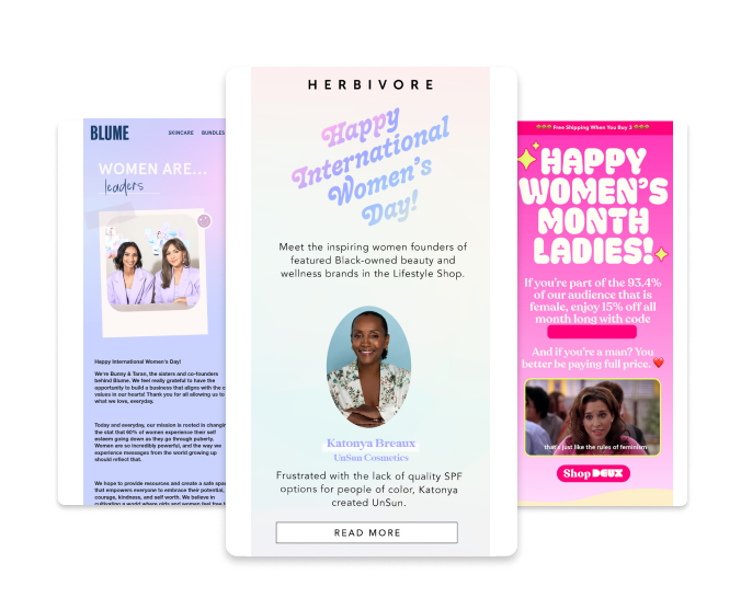 International Women's Day Emails